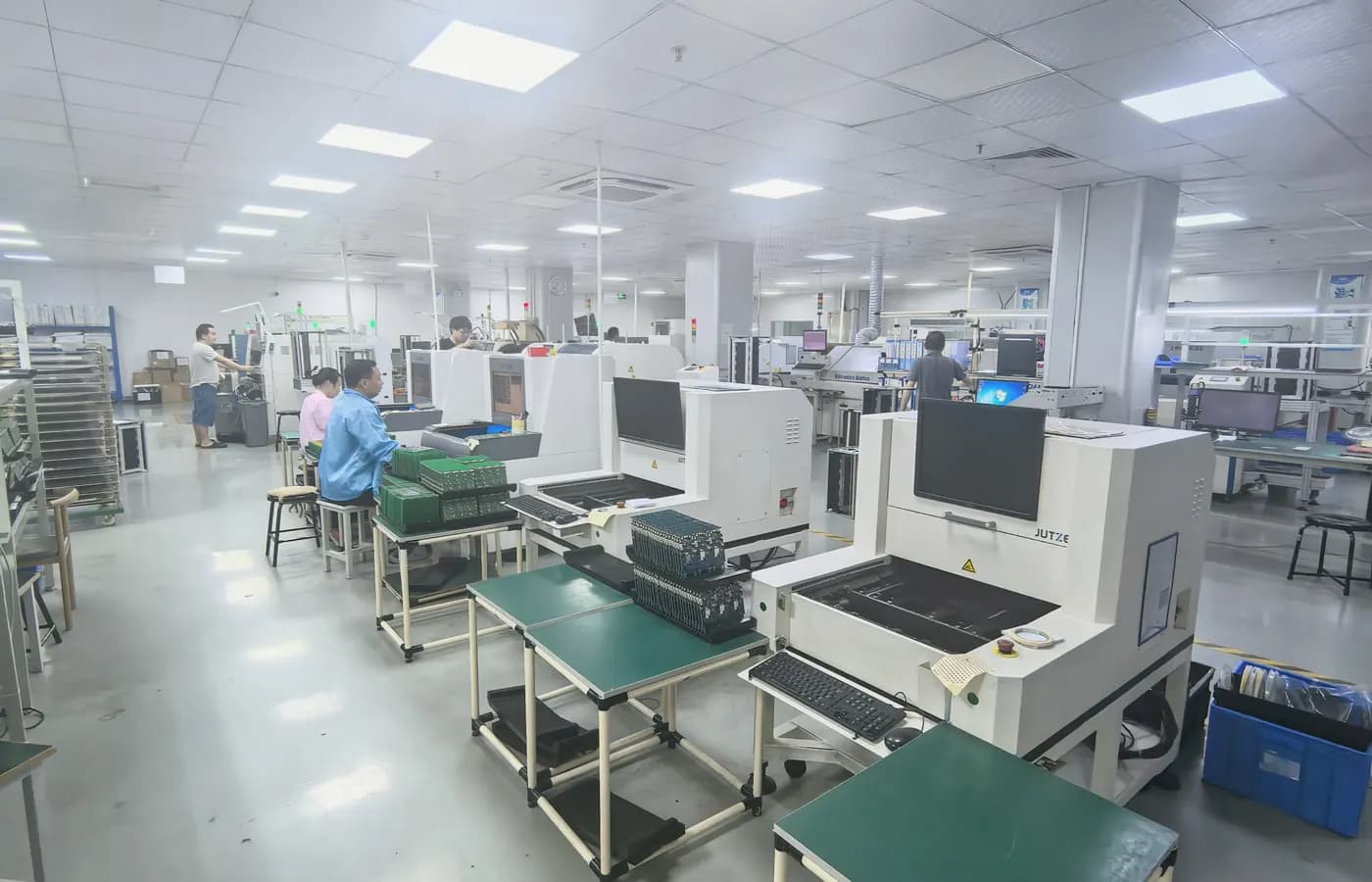 YOUNUO IET SMT and PCBA inspection line supporting configured smart lock kit programs