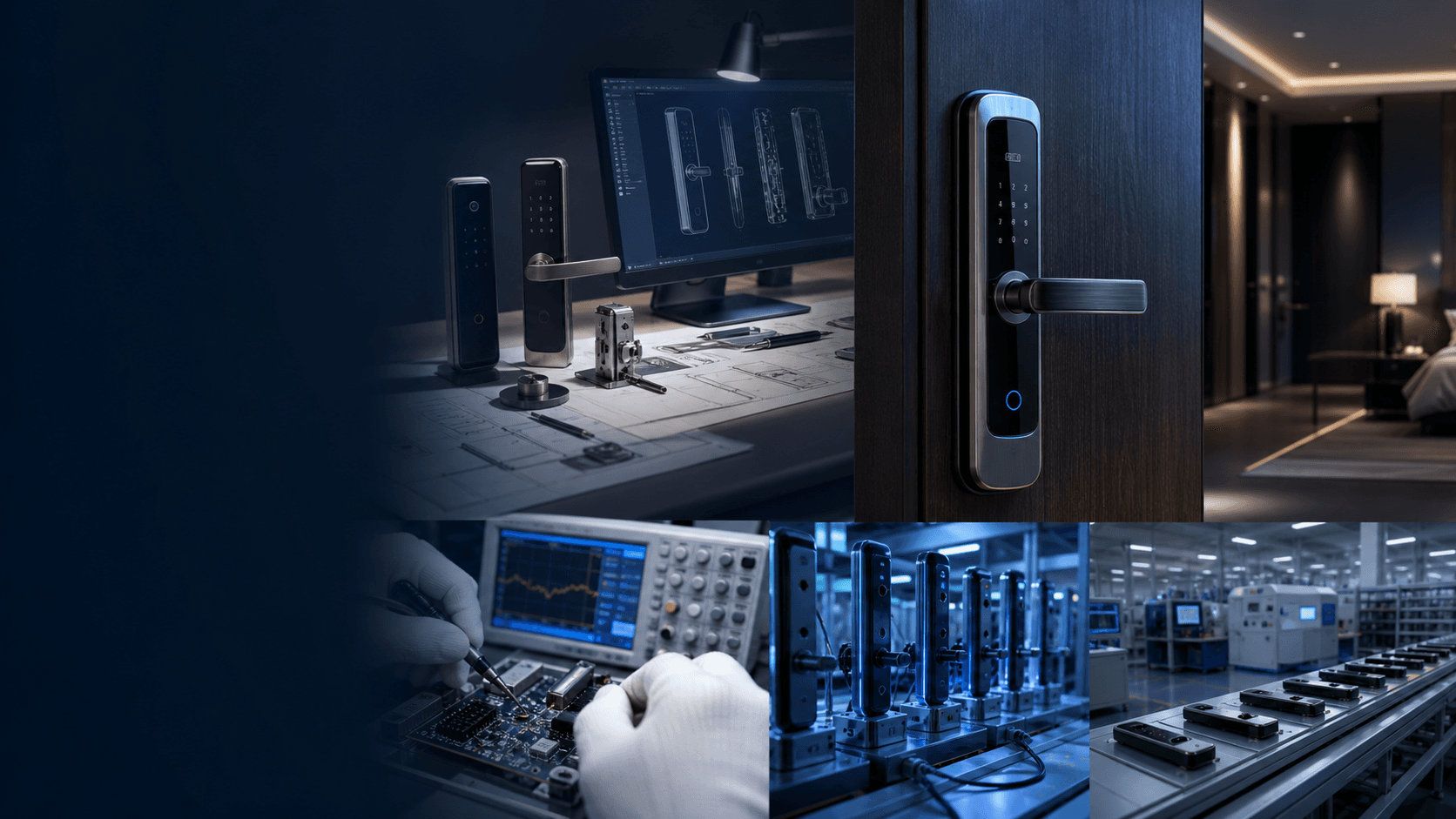 YOUNUO IET premium smart lock OEM ODM manufacturing, product and factory capability visual