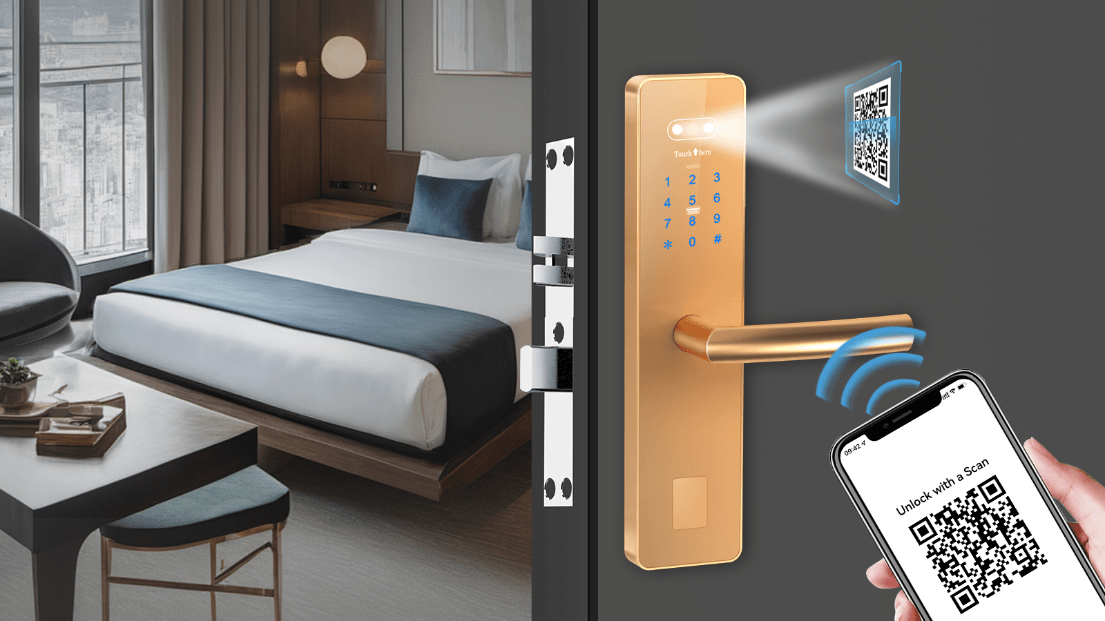 QR Code Hotel Lock System project workflow
