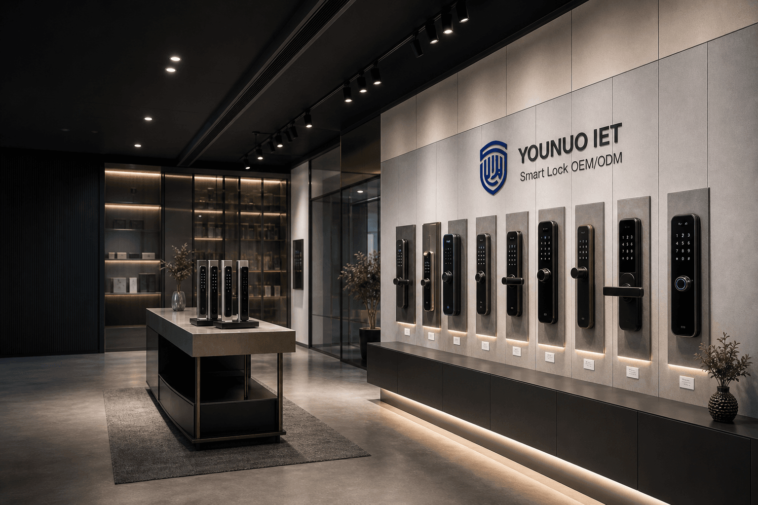 Premium YOUNUO IET smart lock product showroom for global OEM and ODM buyers