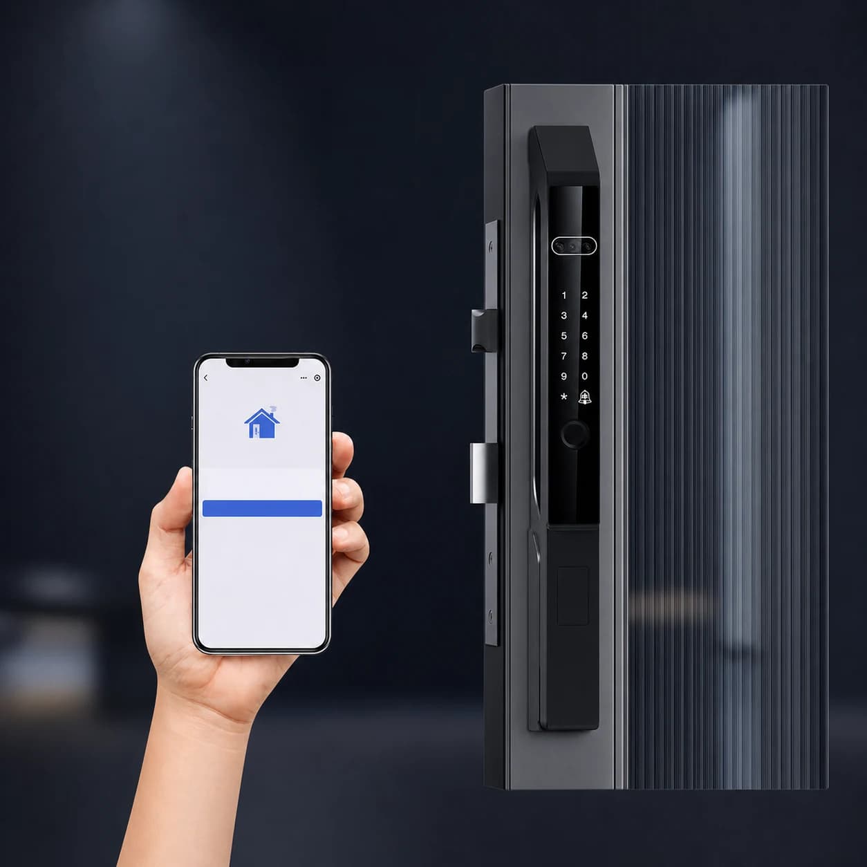 YN-DL-H005-T06 3D Face Recognition WiFi Smart Door Lock product photo 1