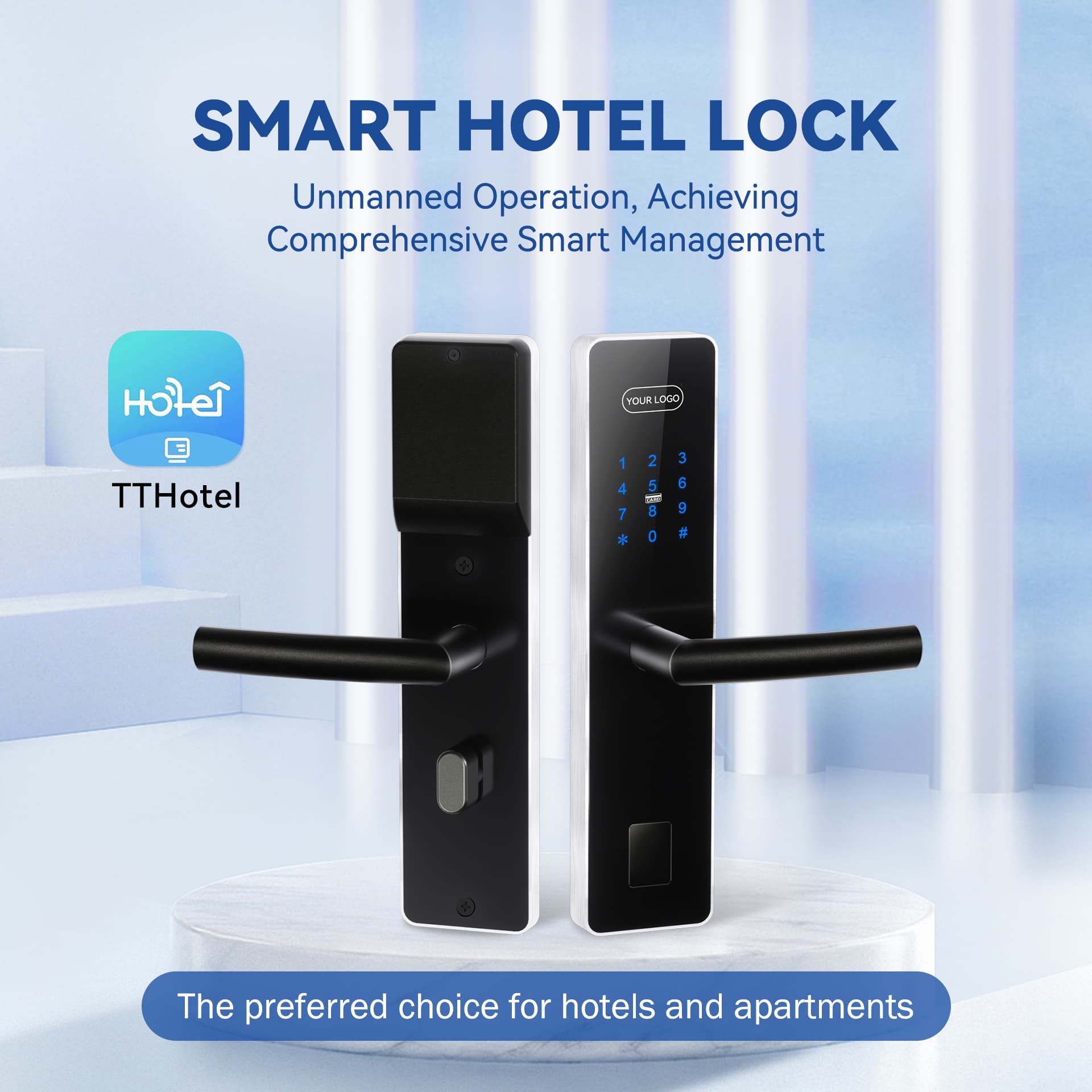 hotel-lock-systems-stainless steel color product photo 1