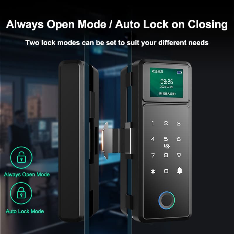 N020 Smart Glass Door Lock product photo 1
