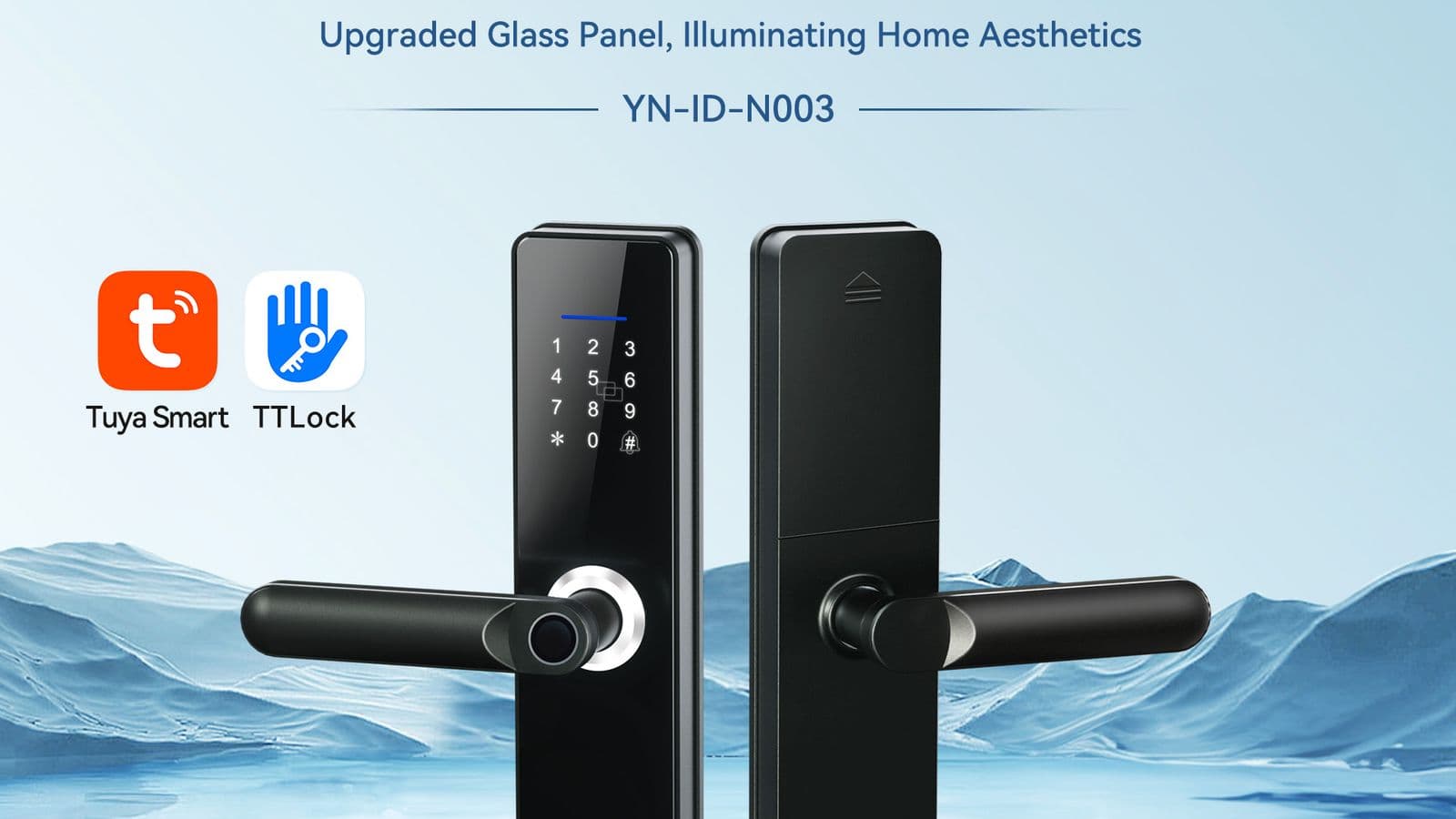 YOUNUO IET smart handle lock product for model evaluation