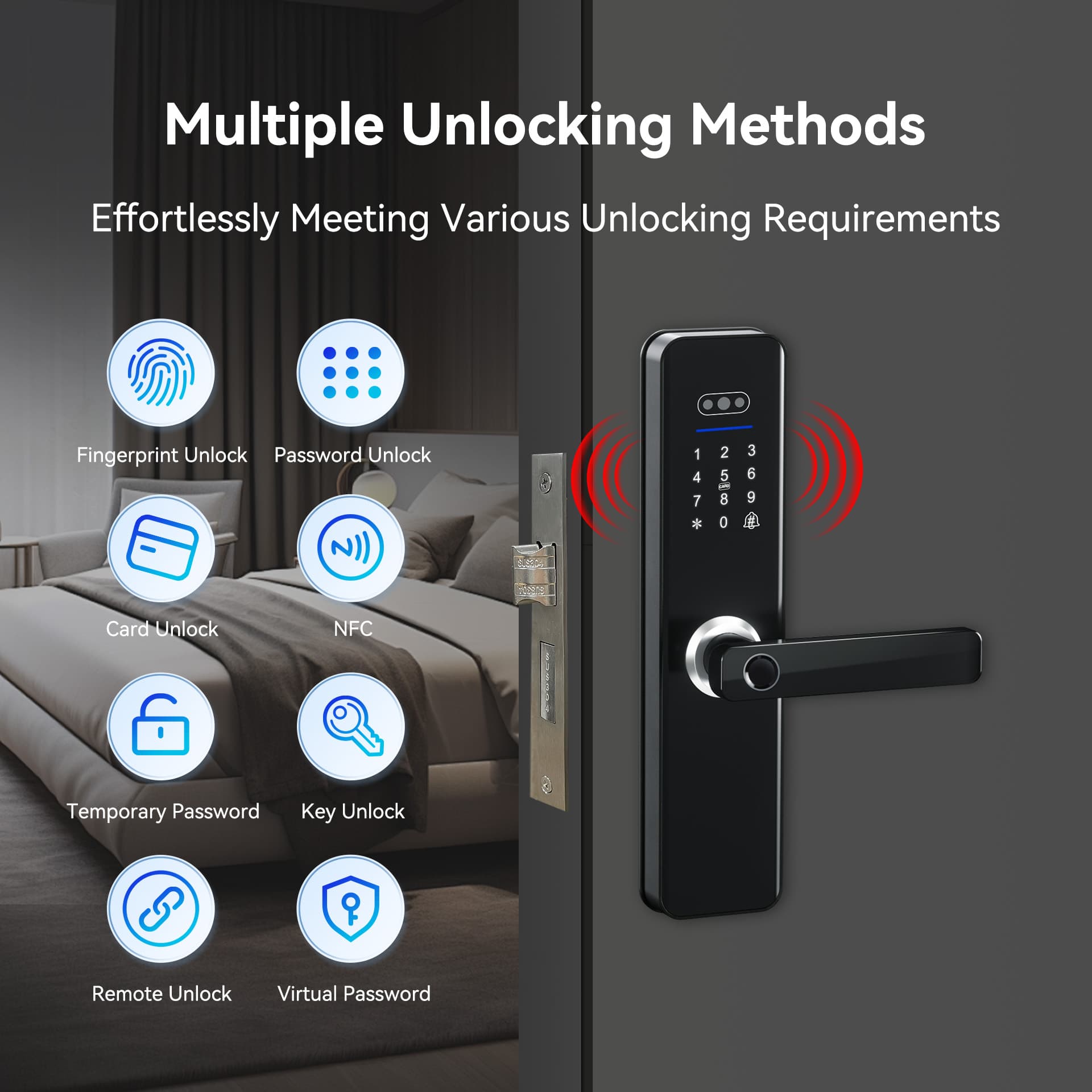 YN-ID-N010 Tuya Smart Door Lock product photo 1