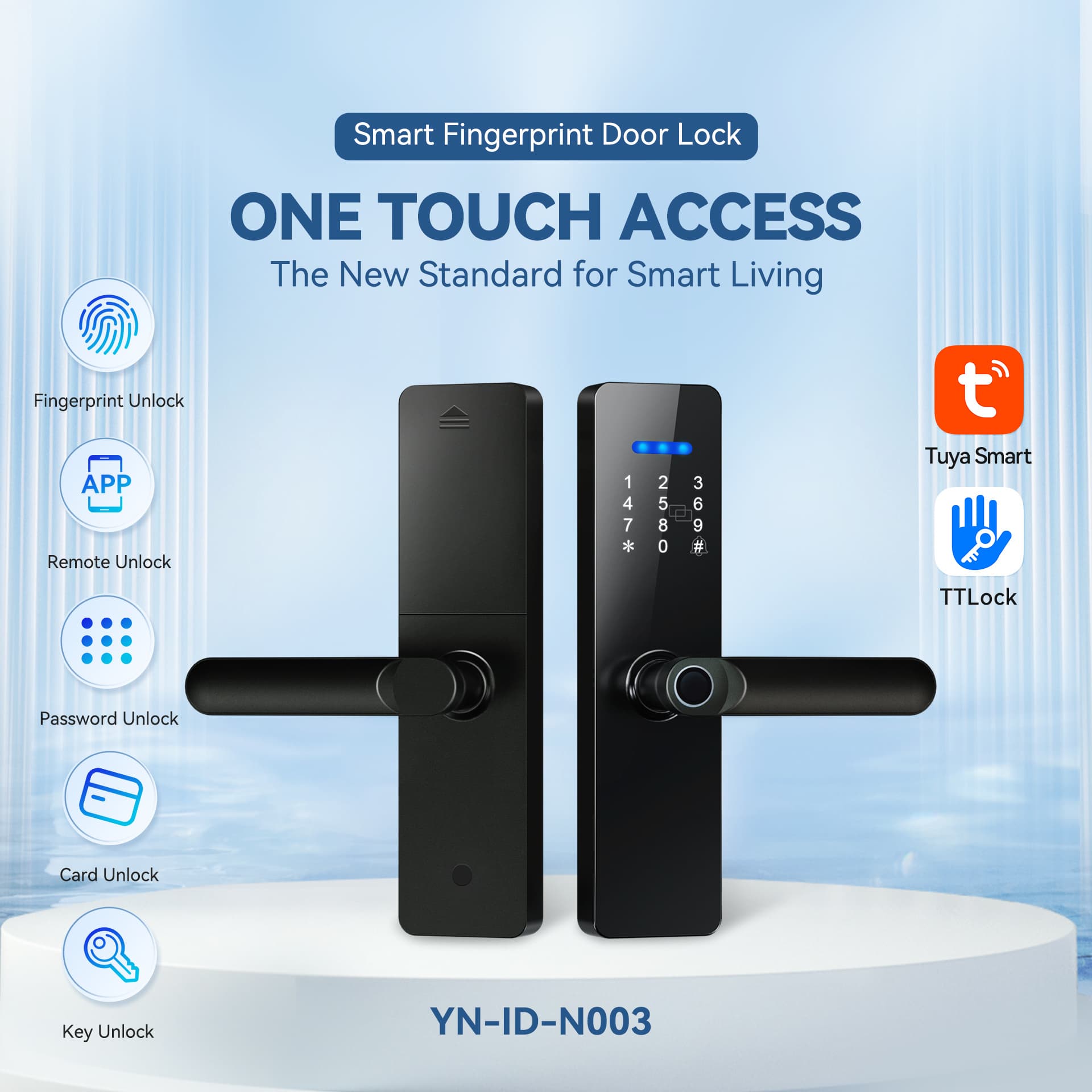 YN-ID-N003 residential smart door lock by YOUNUO IET