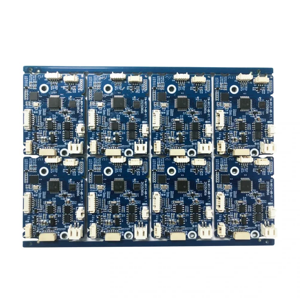YOUNUO IET blue smart lock controller PCBA panel with eight assembled boards