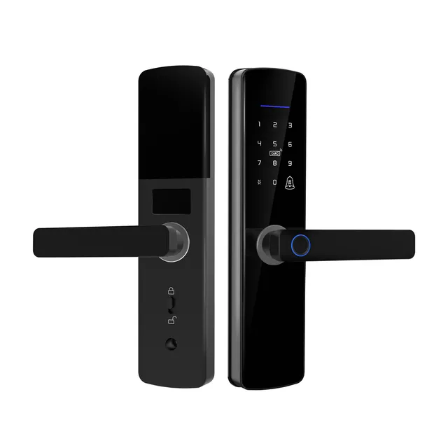 YN-ID-N012 smart handle door lock front and rear panels